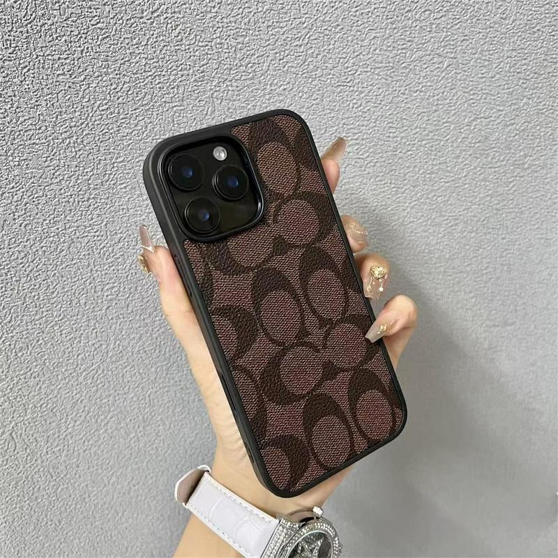 Premium Leather Pattern Phone Case for iPhone 11 to 17 Pro Max - Stylish, Shockproof Protection for Everyone