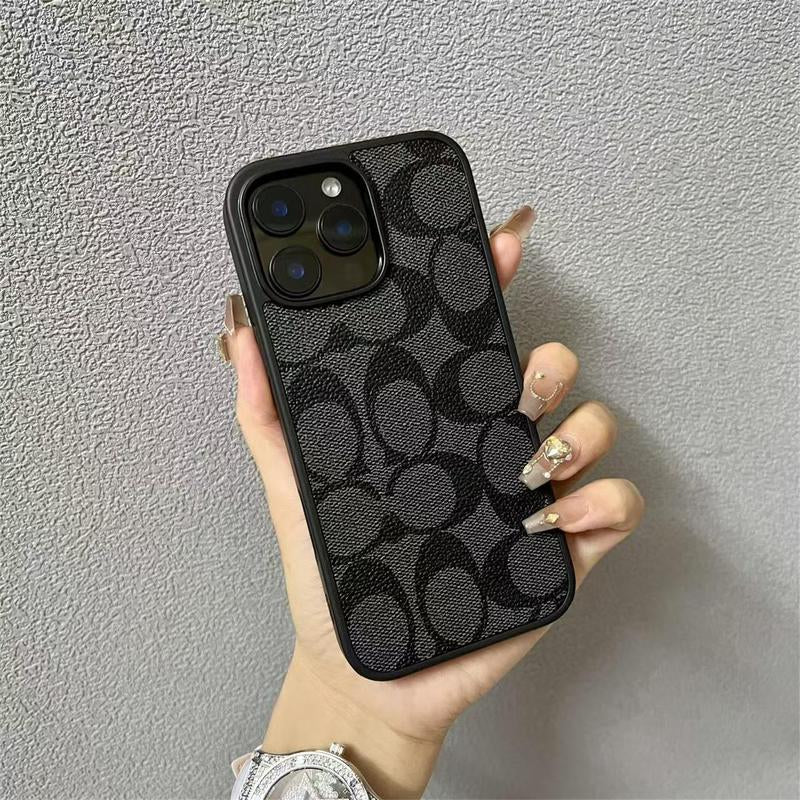 Premium Leather Pattern Phone Case for iPhone 11 to 17 Pro Max - Stylish, Shockproof Protection for Everyone